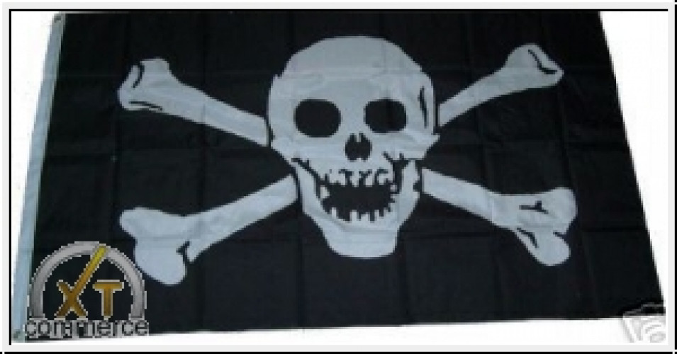 Fahne Pirat-2 Knochen 90 cm x 150 cm