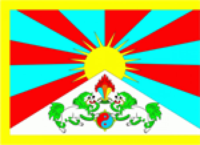 Flagge Tibet  60  cm x 90 cm