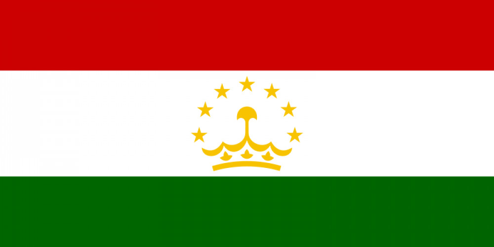 Flagge Tadschikistan im Format von 90 cm x 150 cm