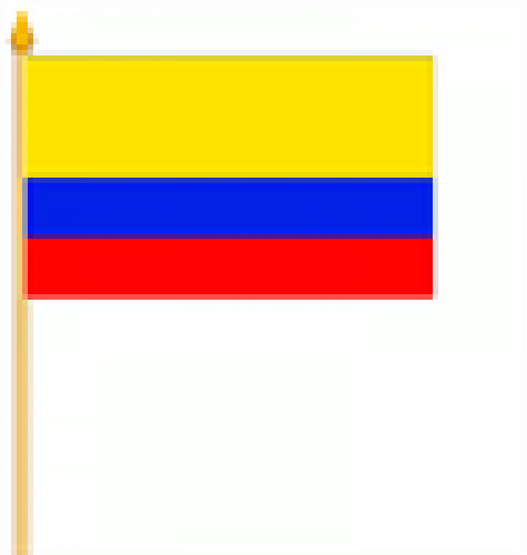 Stockfahne Kolumbien