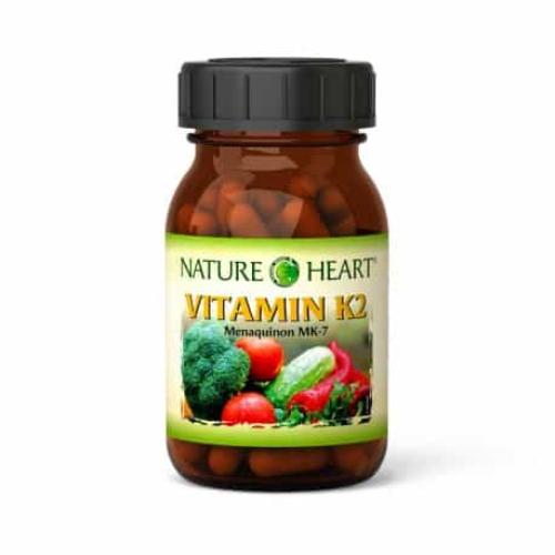 NATURE HEART VITAMIN K2 - 1 Glas mit 60 Kapseln